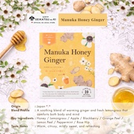 【2.9 million sold in Japan】SEIKATSU no KI Fruity Herbal Tea Manuka Honey Ginger 10Teabags Caffeine F