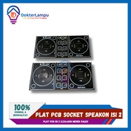 Speakon PCB Socket contains 2 FR1 Material 3.2x6.8cm