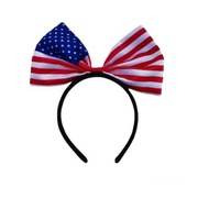 1pcs Flag Pattern Bow Headband Netherlands Australia South Korea France United States United Kingdom