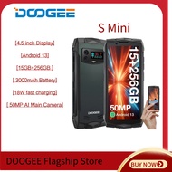 DOOGEE S ปลดล็อคสมาร์ทโฟนที่แข็งแรงขนาดเล็กMTK G99แอนดรอยด์13 15GB + 256GB โทรศัพท์มือถือกันน้ำ4.5 "QHD + 120Hz 3000MAh 18W 50MP + 8MP โทรศัพท์มีสายซิมคู่/OTG/Gps/nfc