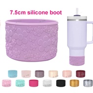 7.5cm 3D Flower Silicone Boot Compatible with Stanley  40oz 30oz & IceFlow 20oz 30oz Tumbler, Protec