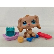 Littlest Pet Shop Figure Cocker Spaniel Dog #1716 W/Accessories New LPS Toy
