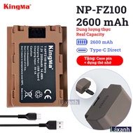 Sony NP-FZ100 2600mAh Type-C | Kingma Sony A7R5 A74 A73 A7C A7C2 FX3 A1 A9 A6700 E1 FX2 High Capacit