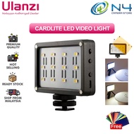 Ulanzi CardLite Mini LED Video Camera Light Dimmable Portable 5500K Photographic Lighting for  Nikon Canon