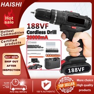 Cordless Drill 188VF Rechargeable Lithium Battery Cordless Lithium Drill with Free Accessory Kit Cor