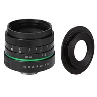 Camera Lens 35mm F1.6 APS-C CCTV TV Movie Lens + C-M43 Adapter Ring for OLYMPUS/Panasonic Mini SLR Camera