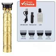 T9 Cordless Hair Clipper, Rechargeable Trimmer for Men’s Beard & Haircut, Golden Dragon Design Mesin