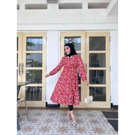 KATUN LS265 Queenstreet / Khuzaimah Premium Rayon Cotton Dress / Patterned Dress / Women's Eid Dress