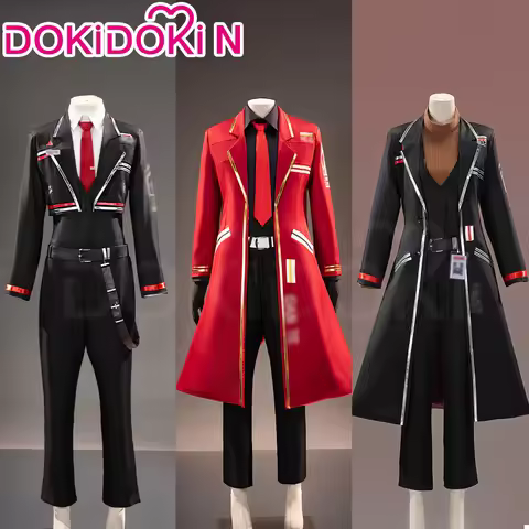 Dante Outis Faust Cosplay Costume Game【S-2XL】DokiDoki-N Men Women Black Uniform Suits Odysseus Faust