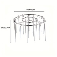 TEMU Stainless Steel Air Fryer Grill Rack & Hanging Skewer Stand - Heavy-duty For Even, Compatible W