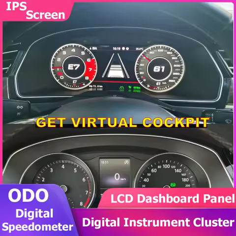 Digital Virtual Cockpit Dashboard Instrument Cluster Speedometer For VW PASSAT CC B7 B8 GOLF 6 7 T6 