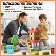 BLB Educational Magnetic Building Blocks for Children 3D DIY Magnetic Blocks 100 PCS - BBL3D