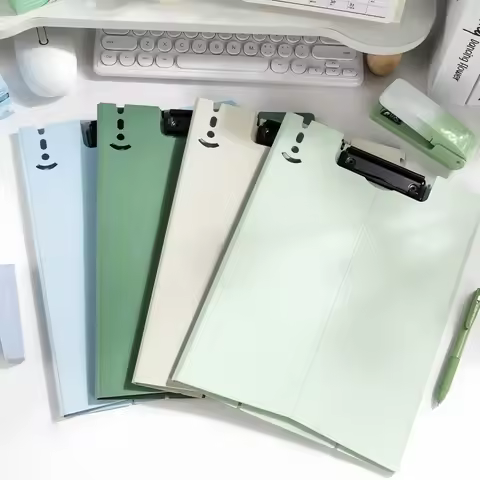 Clipboard Foldable, Folder Clipboard Plastic Clipboards with Profile Clip,File Folder Storag Clipboa