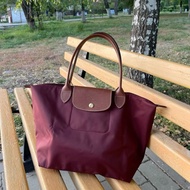 Longchamp le pliage burgundy large 大碼