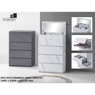 99Home Ideas Chest of Drawer（walnut/white）/ Multi Chest of Drawer（grey/white）