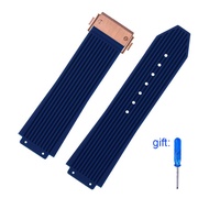 ZSELP สายนาฬิกาข้อมือสำหรับ Hublot Yubo คลาสสิกฟิวชั่นซิลิโคนบิ๊กแบง26X1 9มม. สายกันน้ำชายนาฬิกาข้อม