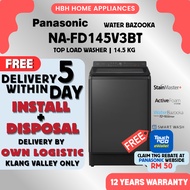 [FREE BASIC INSTALL] Panasonic NA-FD145V3BT 14.5kg Easy Hygiene & Convenient Top Load Washing Machin