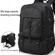 [Stok]40-80L travel bag pack expandable waterproof Reka Bentuk Ergonomik with shoe compartment 15.6/