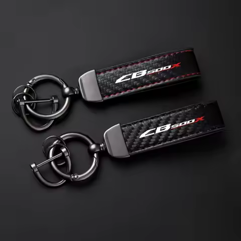 Keyrings For Honda CB500X CB 500X 500 X CB125RCB 650R CB250R CB300R Key Ring Keys Strap Leather Keyc