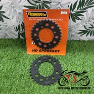 (PROMORIN) 415 LC135 RXZ Y125 SRL 110 BLACK SERIES SPROCKET FULL REAR FRONT 4 LUBANG BELAKANG DEPAN 