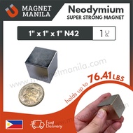 1 piece 1" x 1" x 1" Neodymium Magnet, N42 Super Strong Earth Magnet