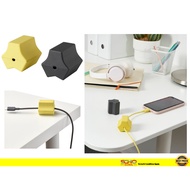 IKEA-HAVSKÅL 2-piece, USB anchor, black/yellow