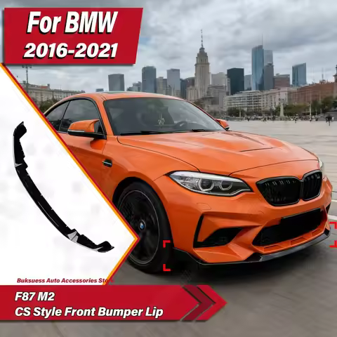 For BMW F87 M2 2016 2017 2018 2019 2020 2021 CS Style Front Bumper Lip Sports Spoiler Splitter Body 