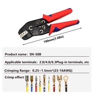 SN-58B SN-48B Crimping tool  Crimping pliers Insulated bus bar male connector terminal