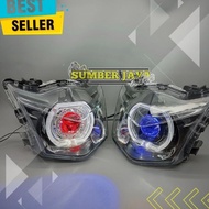 NEW PRODUCT deymeker biled beat karbu reflektor lampu depan beat karbu biled