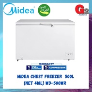MIDEA（美的）---冷冻柜(AUTHORISED DEALER) CHEST FREEZER (GROSS 500L/NET 418L) - MIDEA WARRANTY MALAYSIA
