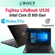 Fujitsu LifeBook U536 NVMe Core i5 6th Gen 13.3 HD Windows 10 Pro REFURBISHED