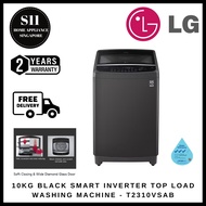 LG T2310VSAB 10KG BLACK SMART INVERTER TOP LOAD WASHING MACHINE - FREE INSTALL AND DISPOSE*