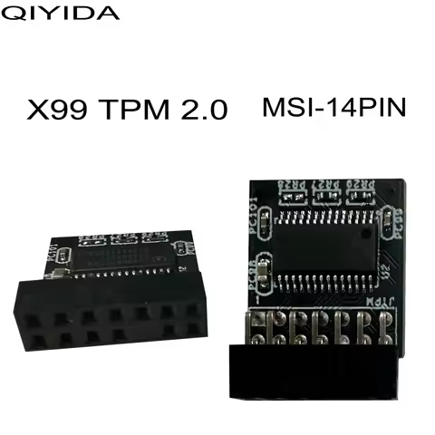 QIYIDA X99 H9S X99D4V3.0 Support TPM2.0 msi 14pin use Tpm Module 14 Pin LPC For MSI Encryption Secur