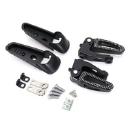 Motorcycle Accessories Rear Passenger Foot Pegs Mount Black Pedal Accessories For Vespa GTS 300 GTS3