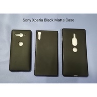 Sony Black Matte Case Xperia XZ 1 2 3 4 5 8 10 Premium L1 XZ1 XZ2 XZ3 XZS XZP XZ2P XA1 XA2 XZ4 XZ5 Z