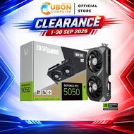 VGA (การ์ดจอ) ZOTAC GAMING GEFORCE RTX 5050 TWIN EDGE OC 8GB GDDR6 ประกันศูนย์ 3 ปี
