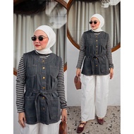 B5666 Vest + Blouse 2in1 Striped
