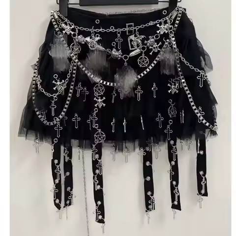 Gothic Short skirts harajuku Short skirts gothic clothes y2k clothes y2k fashion