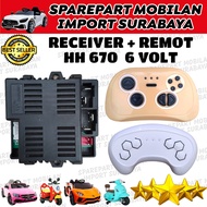 MESIN HH 670K 2.4G DC6V 20A ENGINE RECEIVER FOR CHILDREN'S CARS 6 HONGHUI RC PLIKO MODULEVOLT CONTRO