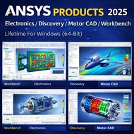 ANSYS Products 2025 2024 Electronics Discovery Motor CAD Workbench Lifetime For Windows Engineering 