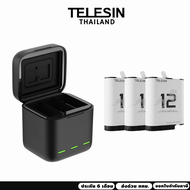 Telesin ที่ชาร์จ Battery GOPRO แบบกล่อง และ Stamina Battery 3ก้อน สำหรับ GOPRO 12/11/10/9