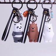 We Bare Bears 3D Keychain - Bag Pendant We Bare Bears Keychain