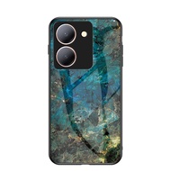 Ốp lưng cho Vivo y36 Y27 5G 4G 2023 vỏ điện thoại sơn viền nhựa TPU mềm kính cường lực chống trầy xư