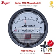 Dwyer 2000-0 Series 2000 Magnehelic® Differential Pressure Gages หน่วยวัดนิ้วน้ำ Inches of Water (in