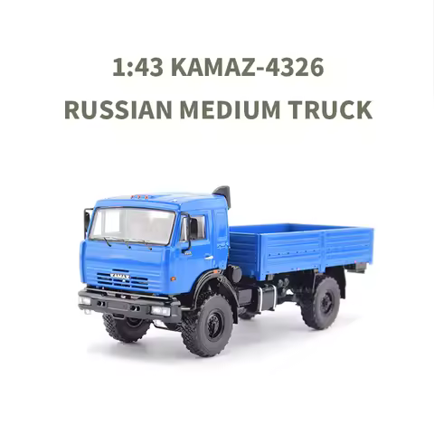 Russian KAMAZ-4326 4WD Off-Road Cargo Truck Model 4 Ton Load Classic Military Civil Engineering Diec