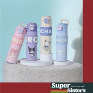 Sanrio Characters Easy-Handle Stainless Steel Tumbler, 4 Designs (Pochacco, Kuromi, My Melody, Cinna