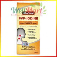 ORAFLAM PVP-IODINE ANTISEPTIC GARGLE & MOUTHWASH 100ML
