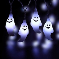 New Product LED Ghost Light String Halloween Ghost Festival Decoration Hanging Light 20LED Battery S