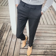 seluar slack lelaki slack pants men Korean Version Slim-fit Trousers Men's Trousers Teenager Casual 