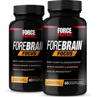 FORCE FACTOR Forebrain Focus Brain Booster, Brain Supplement to Boost Clarity & Concentration, Impro